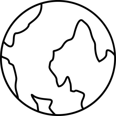 Toprak. Web simgesi basit illüstrasyon