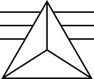 Soyut simge şablonu, vektör illüstrasyonu