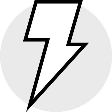 Yıldırım. Web simgesi basit illüstrasyon