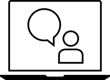 SMS ve Metin konuşma ikonu vektör illüstrasyonu