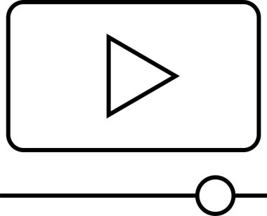 Web arayüzü simgesi, vektör illüstrasyonu