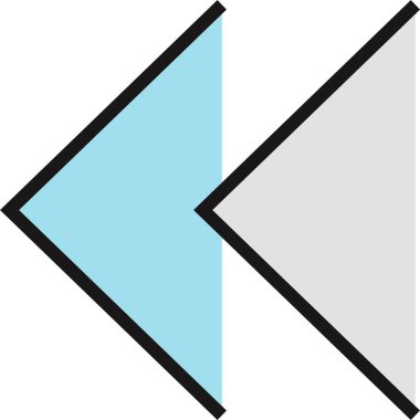 kullanıcı arayüzü ok simgesi, vektör illüstrasyonu