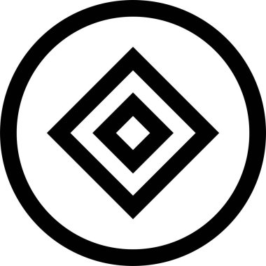 Soyut simge şablonu, vektör illüstrasyonu