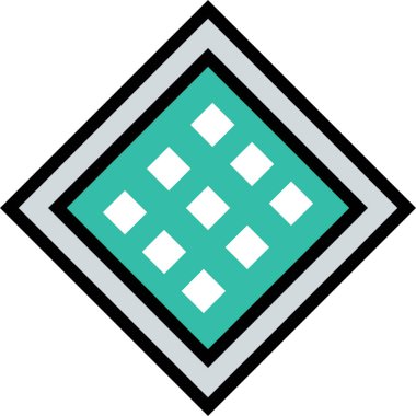 Güzel ve modern bir b ikonunun vektör çizimi