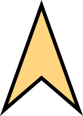 kullanıcı arayüzü ok simgesi, vektör illüstrasyonu