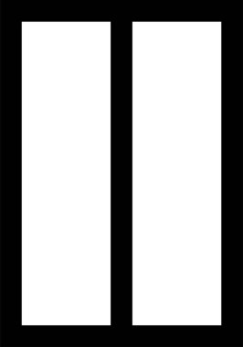 Beyaz arkaplanda boş ekran simgesi izole edildi