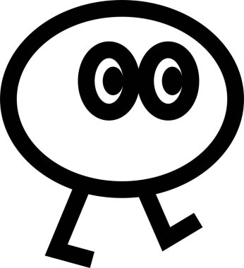 Fasulye yürüyüşünün basit simgesi, vektör illüstrasyonu