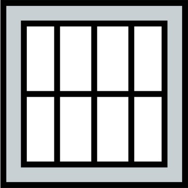 Basit satır simgesi, vektör illüstrasyonu