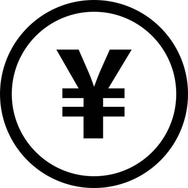 yen simge vektör illüstrasyonu