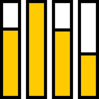 Modern b yoksunluğunun dikey vektör çizimi