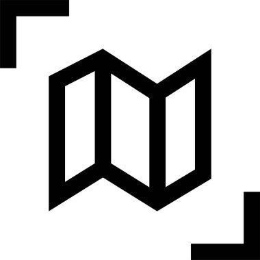 Konum simgesi. Yönlendirme simgesi. Harita Simgesi, Vektör İllüstrasyonu