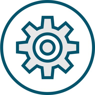 Ayarlar. Web simgesi basit illüstrasyon