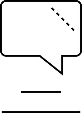 SMS ve Metin konuşma ikonu vektör illüstrasyonu