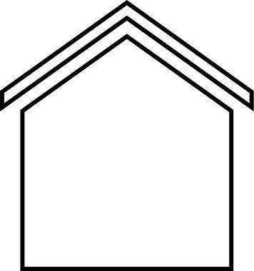 Gayrimenkul simgesinin vektör illüstrasyonu