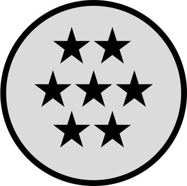 yıldız simgesi, vektör çizimi