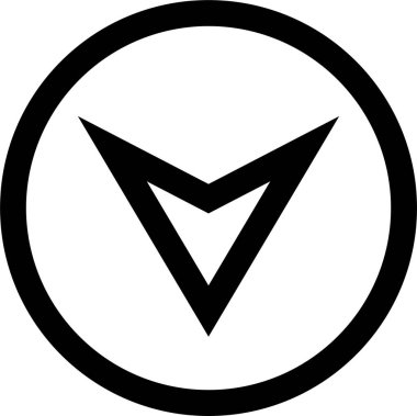 kullanıcı arayüzü indirme ok simgesi, vektör illüstrasyonu