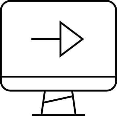 Basit web bilgi simgesi, vektör illüstrasyonu