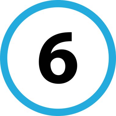 sayı işaret simgesi vektör illüstrasyonu 