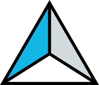 üçgen soyut işaret vektör çizimi