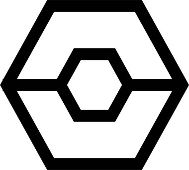 Soyut simge şablonu, vektör illüstrasyonu