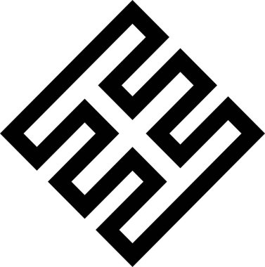 Soyut simge şablonu, vektör illüstrasyonu