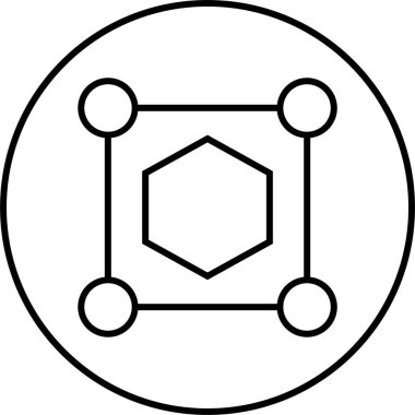 Soyut simge şablonu, vektör illüstrasyonu