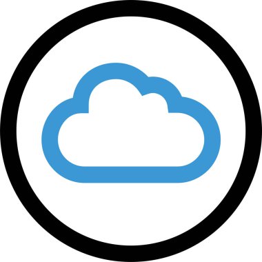 Bulut. Web simgesi basit tasarım