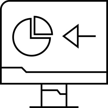 Basit web bilgi simgesi, vektör illüstrasyonu