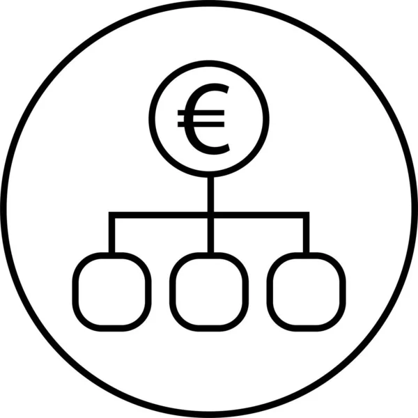 Icona Finanza Icona Aziendale Icona Del Denaro Illustrazione Vettoriale — Vettoriale Stock