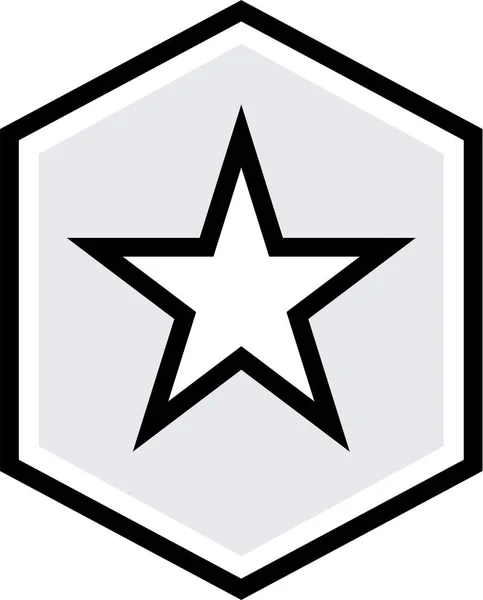 Ícone Estrela Simples Ilustração Vetorial — Vetor de Stock