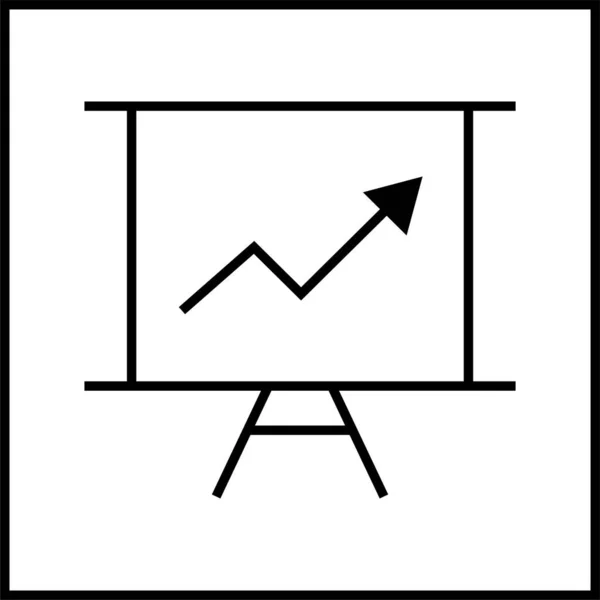 Финансовая Икона Значок Бизнеса Икона Денег Вектор Развития — стоковый вектор