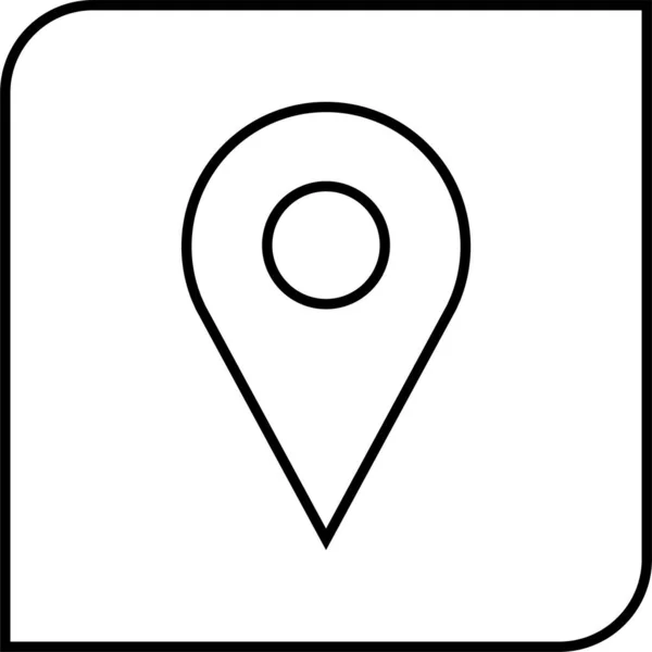 Locatie Icoon Navigatie Icoon Kaartpictogram Vectorafbeelding — Stockvector