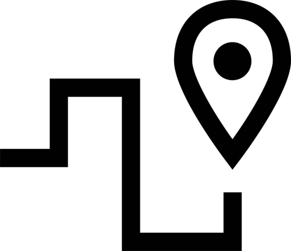 Locatie Icoon Navigatie Icoon Kaartpictogram Vectorafbeelding — Stockvector