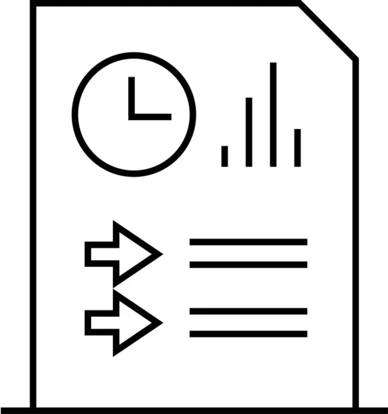 Geschäftsbericht Finanzbericht Symbol Vektorillustration — Stockvektor