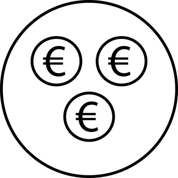 Icono Financiero Icono Del Negocio Icono Del Dinero Ilustración Del — Vector de stock