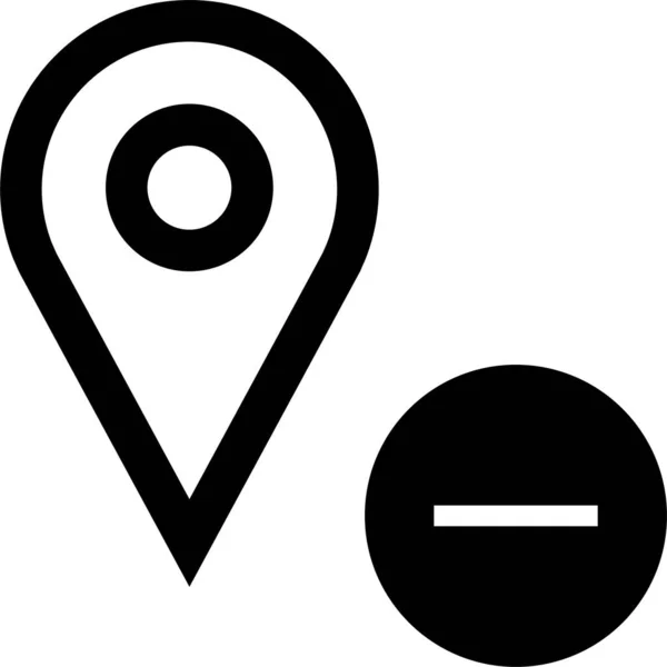 Locatie Icoon Navigatie Icoon Kaartpictogram Vectorafbeelding — Stockvector