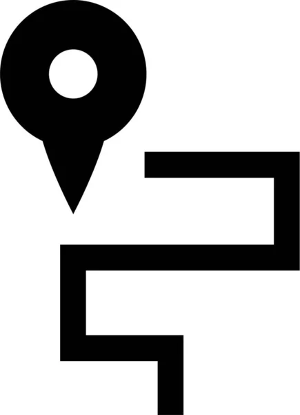 Locatie Icoon Navigatie Icoon Kaartpictogram Vectorafbeelding — Stockvector