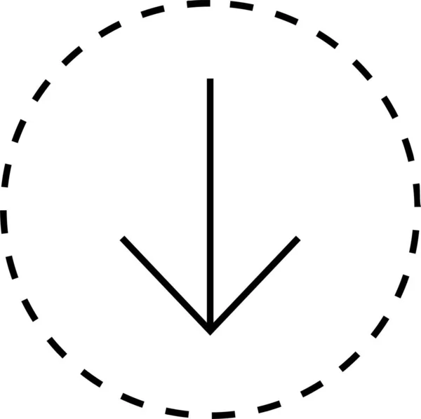 User Interface Arrow Icon Vector Illustration — Stock Vector