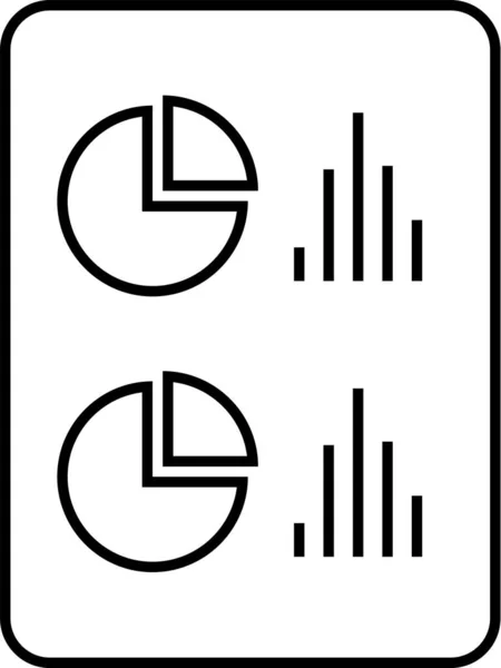 Geschäftsbericht Finanzbericht Symbol Vektorillustration — Stockvektor