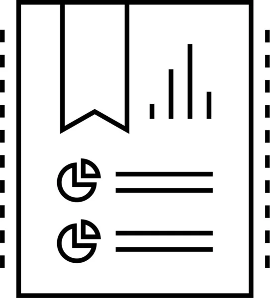 Geschäftsbericht Finanzbericht Symbol Vektorillustration — Stockvektor