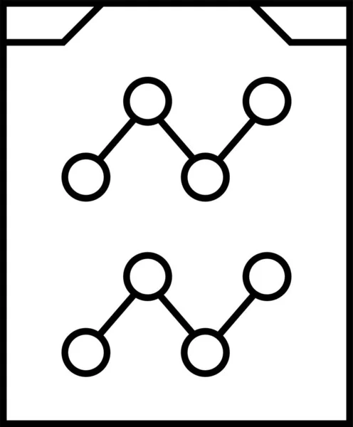 Relatório Negócios Ícone Relatório Financeiro Ilustração Vetorial — Vetor de Stock