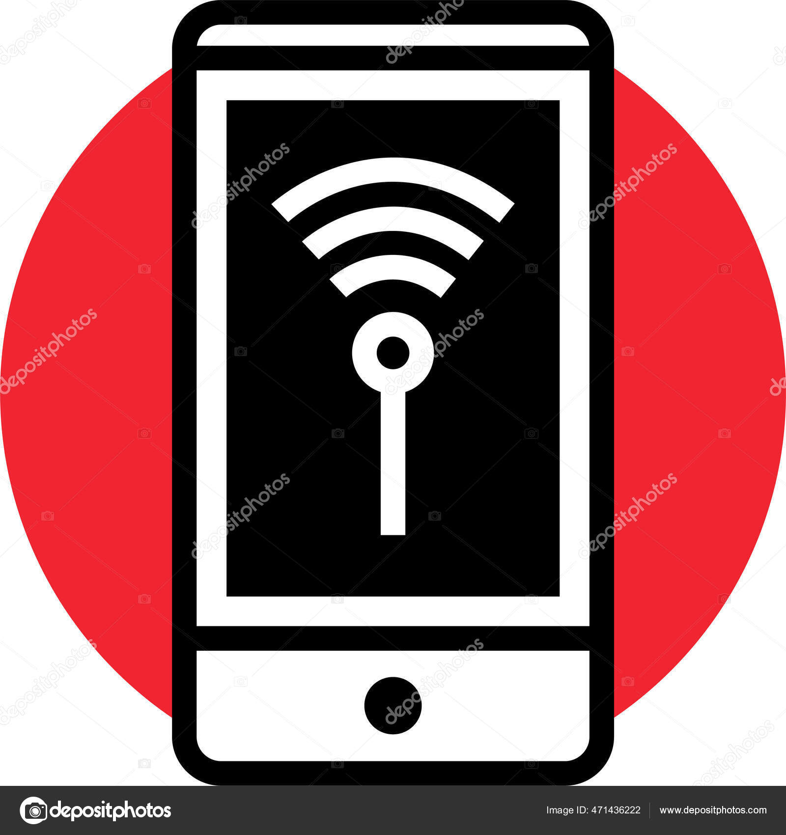 無線lanだ Webアイコンシンプルなイラスト ストックベクター C Alfredocreates