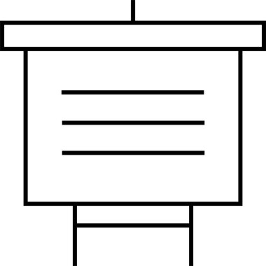 Basit eğitim ikonu, vektör illüstrasyonu