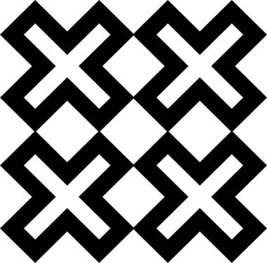 Geometrik şekilli kusursuz desen, vektör illüstrasyonu