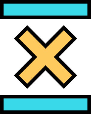 Soyut simge şablonu, vektör illüstrasyonu