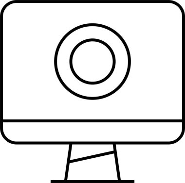 Basit web bilgi simgesi, vektör illüstrasyonu