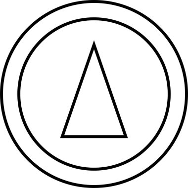 Soyut simge şablonu, vektör illüstrasyonu