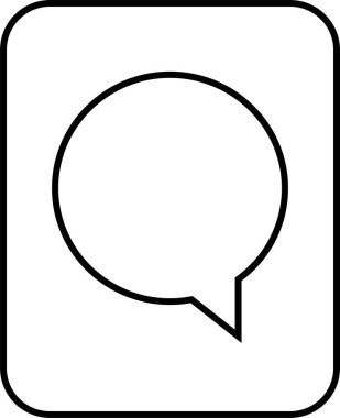 SMS ve Metin konuşma ikonu vektör illüstrasyonu