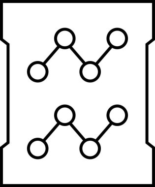 iş raporu, mali rapor simgesi, vektör illüstrasyonu