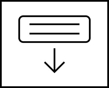 Web arayüzü simgesi, vektör illüstrasyonu